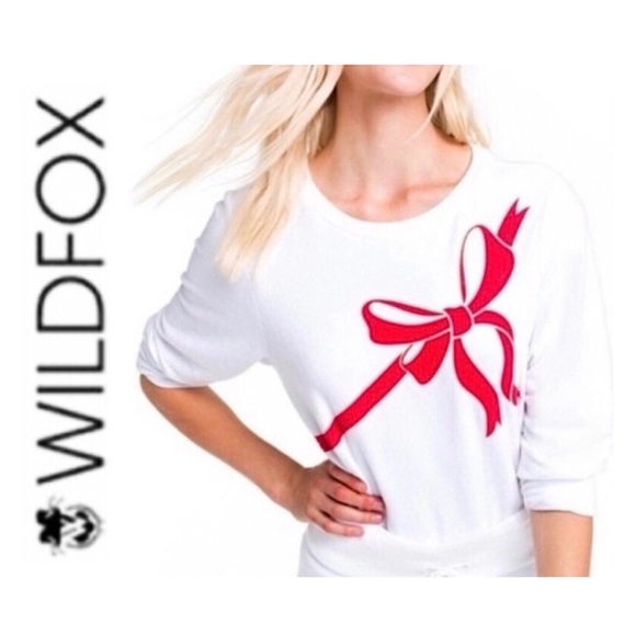 Wildfox Tops - NWT Wildfox Gift Wrapped Baggie Beach Jumper